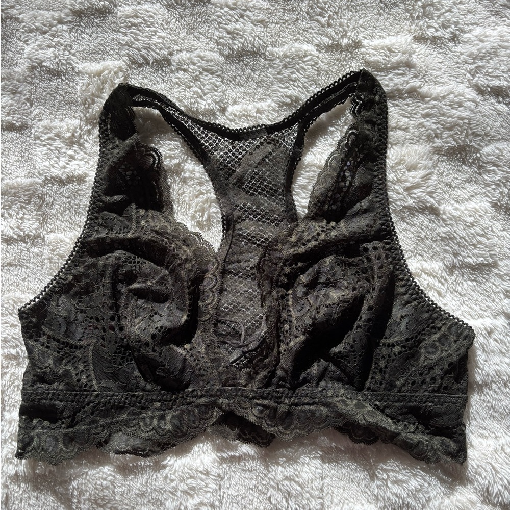 Lace Racerback Bralette - Green